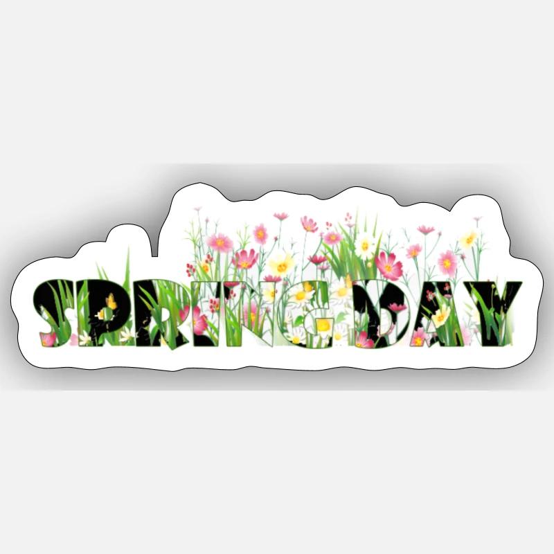 Spring Day Sticker size S (10 x 10 cm)
