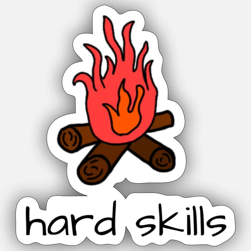 Make a fire Sticker size S (10 x 10 cm)