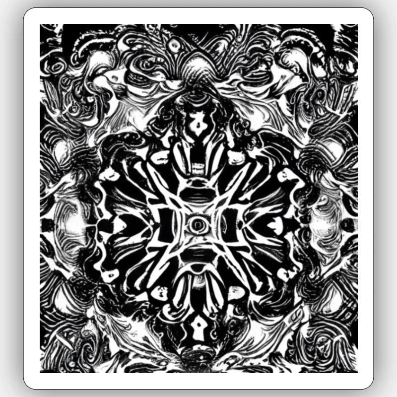 Mandala Pattern Sticker size S (10 x 10 cm)