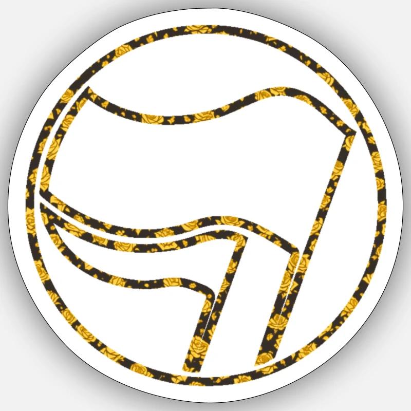 Drapeau Drapeau Drapeaux Drapeaux Antifascistes Sticker taille S (10 x 10 cm)