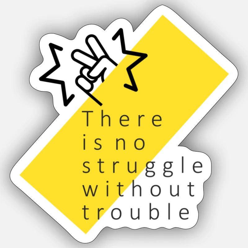 pas de lutte Sticker taille S (10 x 10 cm)