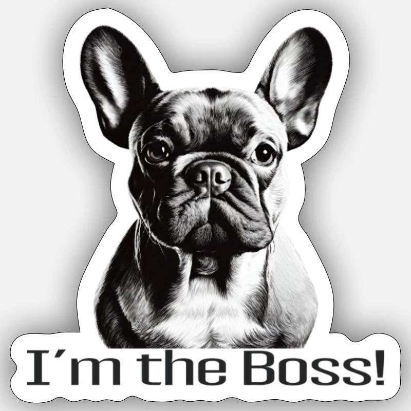 Dogge Sticker Größe S (10 x 10 cm)