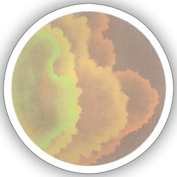 Aquarell- 2 - Sticker Größe S (10 x 10 cm) - Mattweiß - Vorne