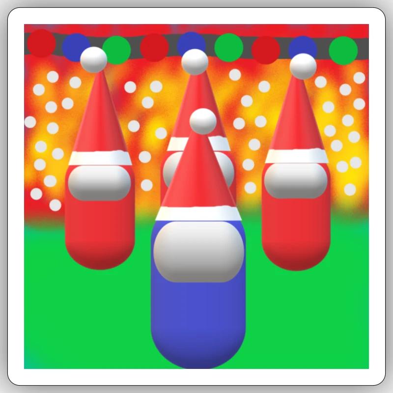 Weihnachts-Merch Sticker Größe S (10 x 10 cm)