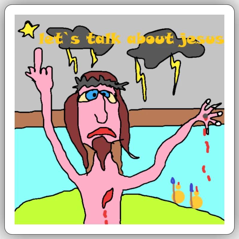 lets talk about Sticker Größe S (10 x 10 cm)