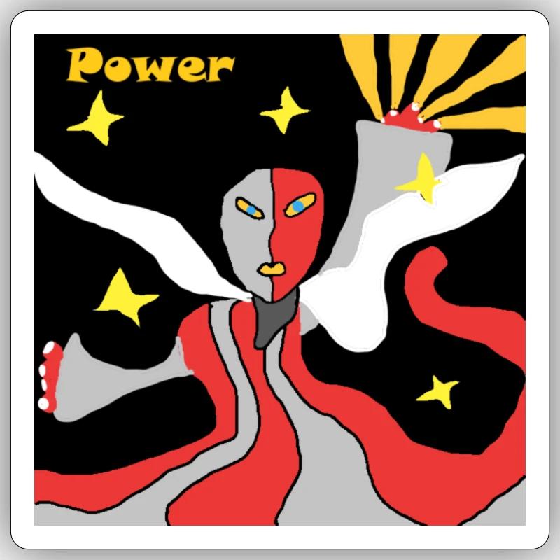 Power Sticker Größe S (10 x 10 cm)