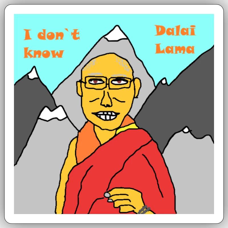 Dalai Lama Sticker Größe S (10 x 10 cm)