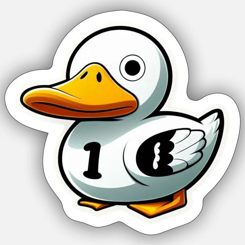 Rubber duck Sticker size S (10 x 10 cm)