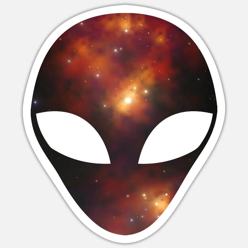 Alien - Sticker Größe S (10 x 10 cm) - Mattweiß