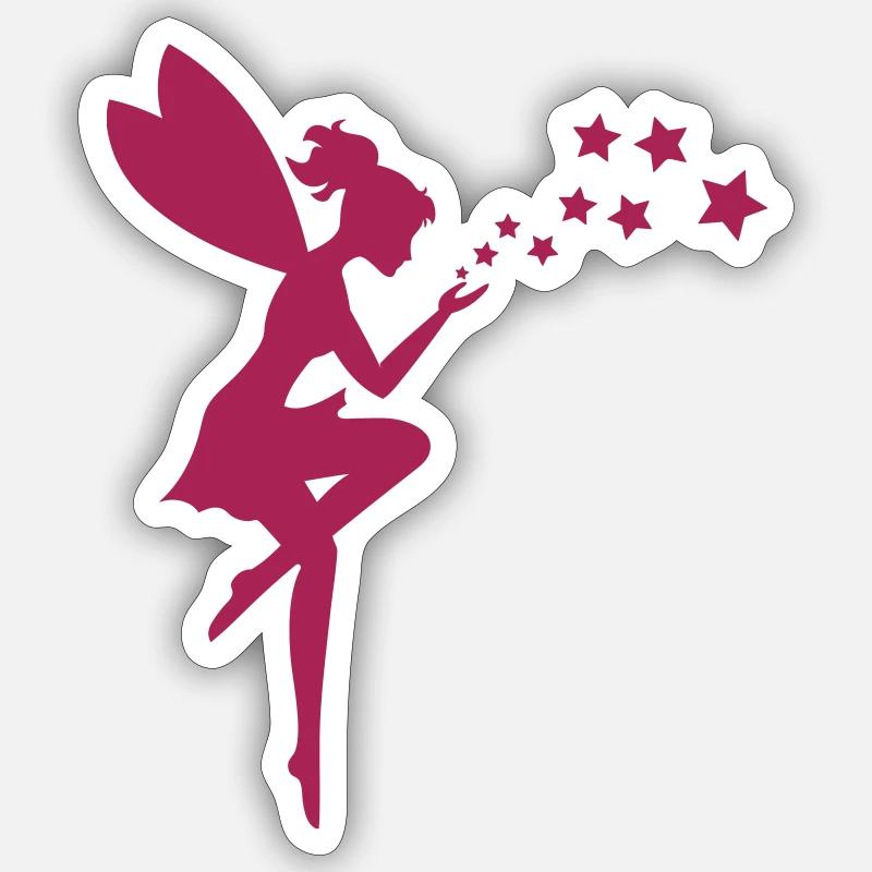 fairy - Sticker Größe S (10 x 10 cm) - Mattweiß