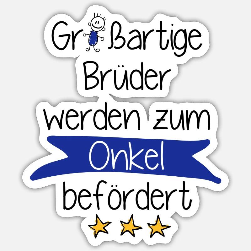 Großartige Brüder 02 Sticker Größe S (10 x 10 cm)