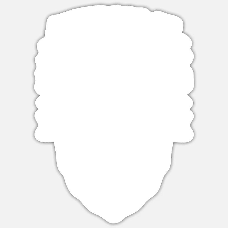 Awesome Dads Tattoos & Beards - Sticker Größe S (10 x 10 cm) - Mattweiß
