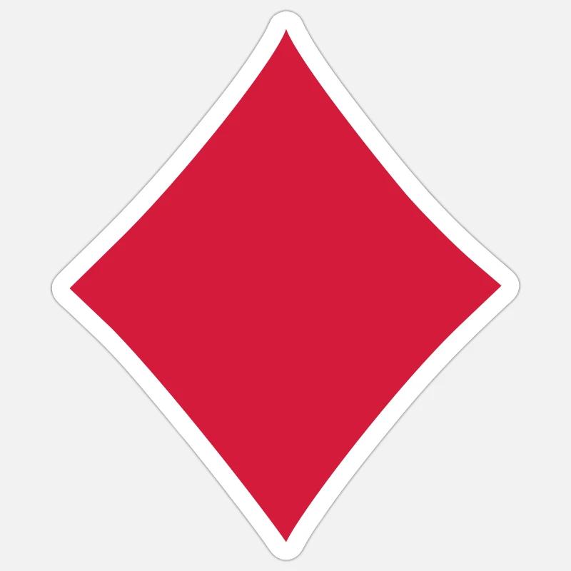 Diamond - Sticker size S (10 x 10 cm) - white matte