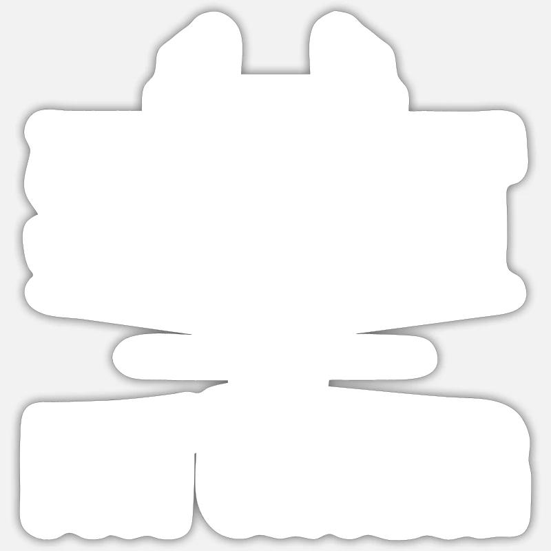 Sweat is fat crying Sticker size S (10 x 10 cm)