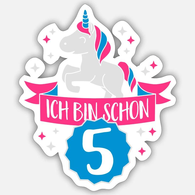 I'm already 5 Sticker size S (10 x 10 cm)