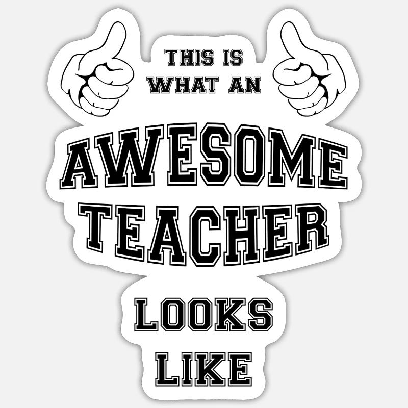 FANTASTISCHER LEHRER Sticker Größe S (10 x 10 cm)