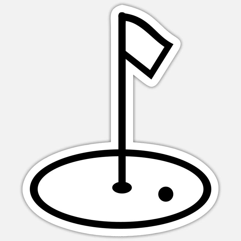 Golf Sticker Größe S (10 x 10 cm)