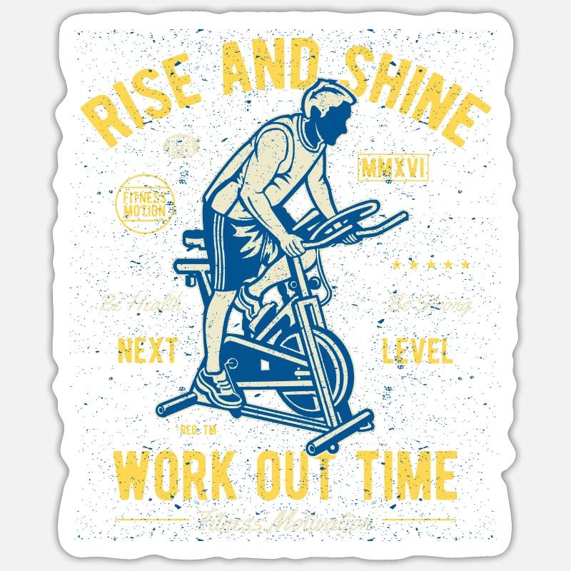 Work out time Sticker size S (10 x 10 cm)