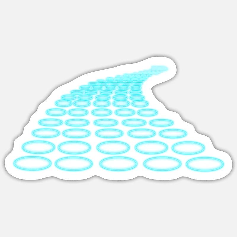abstract dots - Sticker size S (10 x 10 cm) - white matte