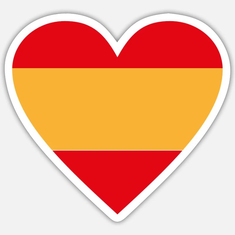 Spanien - Sticker Größe S (10 x 10 cm) - Mattweiß