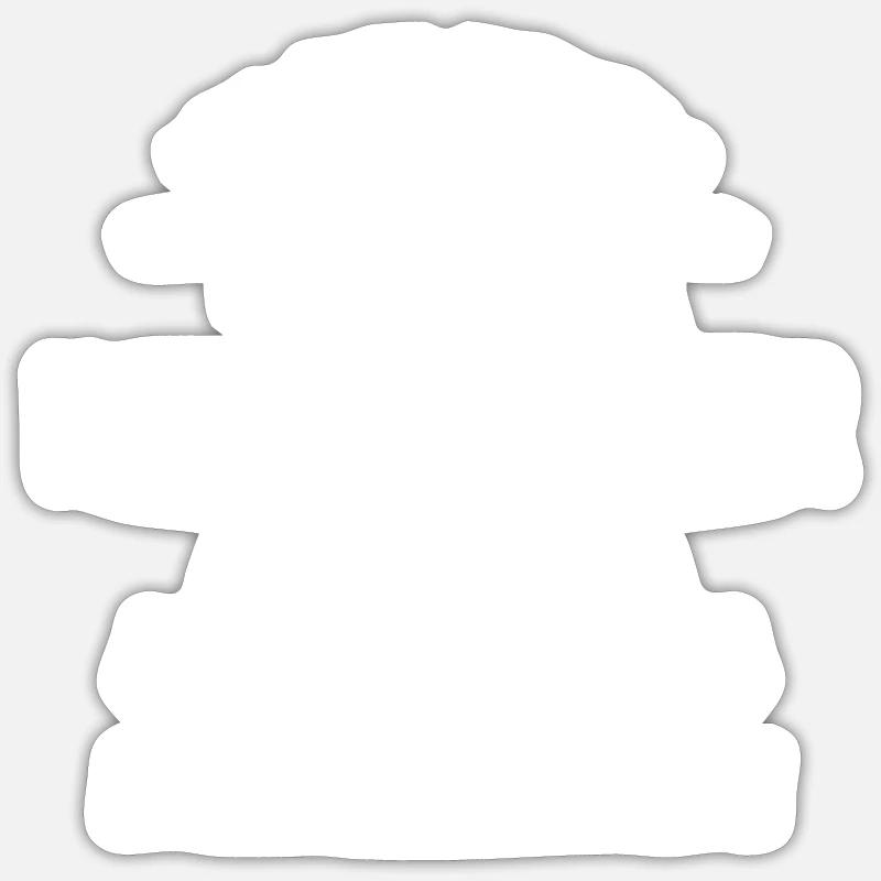 Leg dich niemals mit einem Hoyerswerdaer an - Sticker Größe S (10 x 10 cm) - Mattweiß