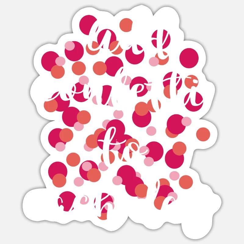 Confetti - Sticker taille S (10 x 10 cm) - blanc mat