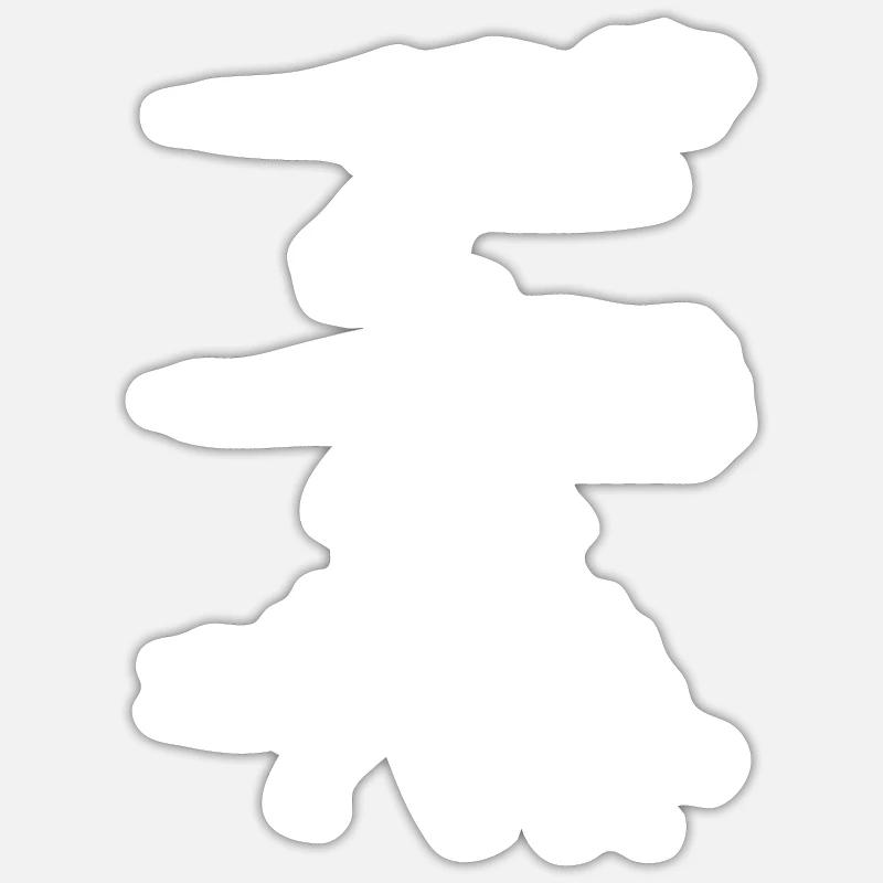 anatomie du squelette de dinosaure Sticker taille S (10 x 10 cm)