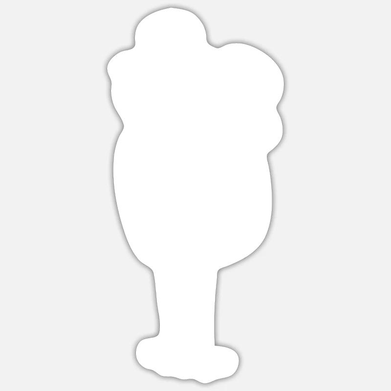 frog - Sticker size S (10 x 10 cm) - white matte