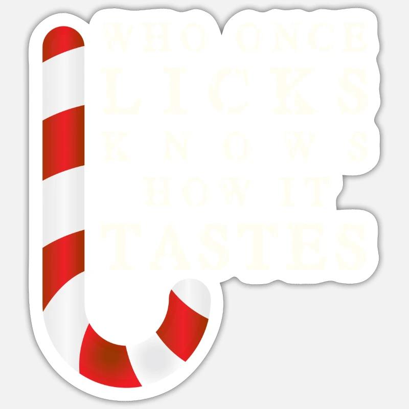 Witziger Weihnachts Spruch - Sticker Größe S (10 x 10 cm) - Mattweiß