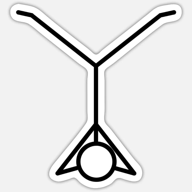 Strichmännchen Sticker Größe S (10 x 10 cm)