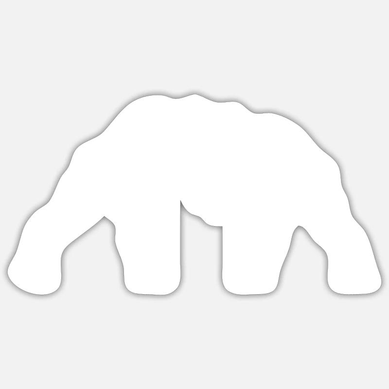 lutte - Sticker taille S (10 x 10 cm) - blanc mat