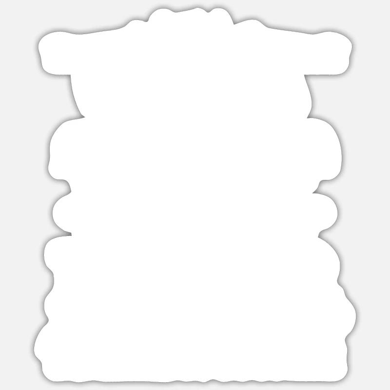 I'm really a Polar Bear in a human costume - Sticker taille S (10 x 10 cm) - blanc mat