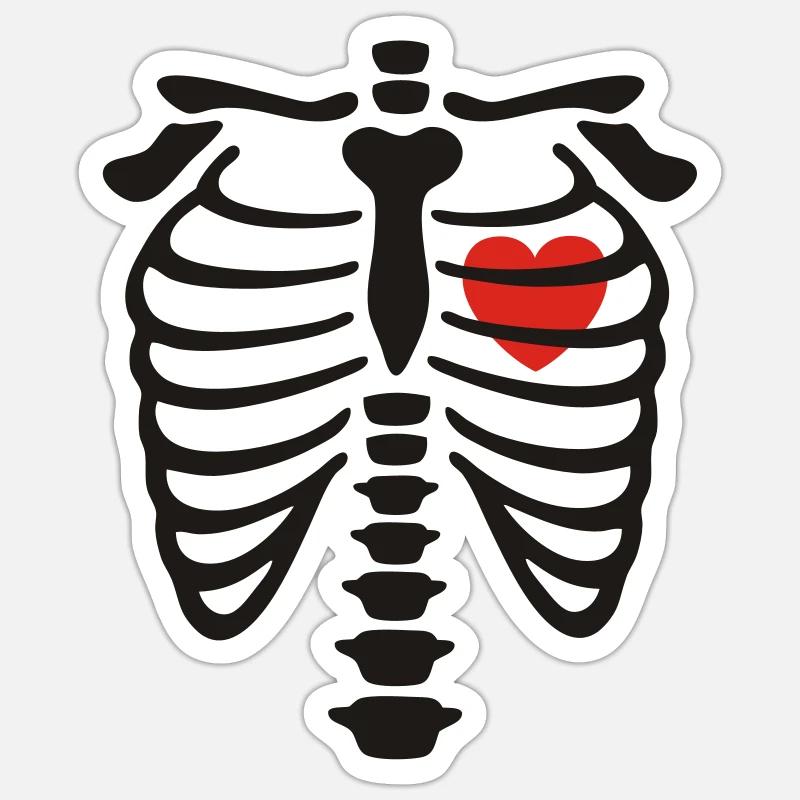 xray_heart_vector Sticker taille S (10 x 10 cm)