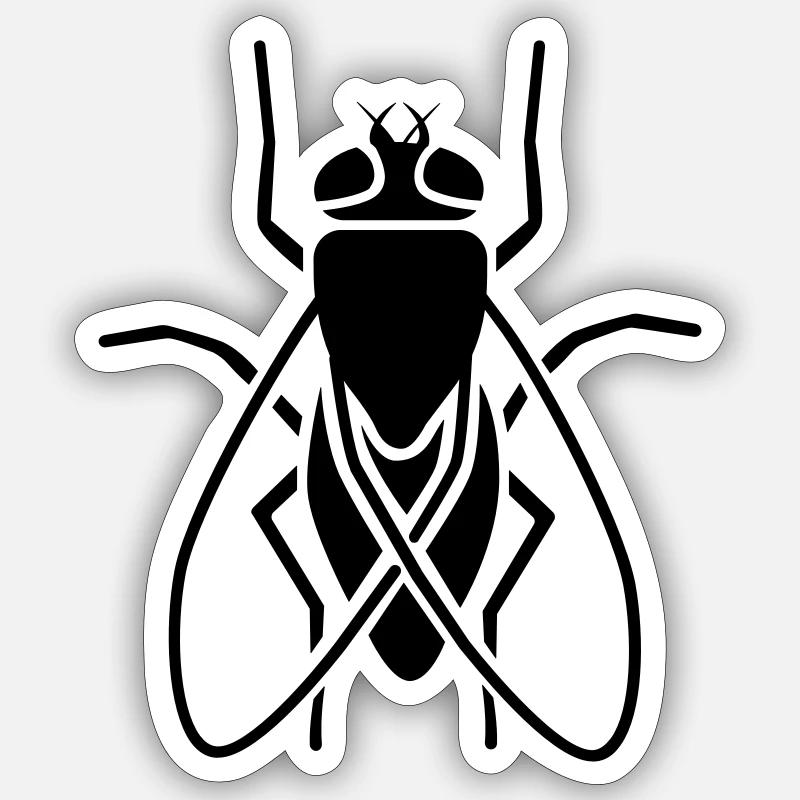 Insect - fly Sticker size S (10 x 10 cm)