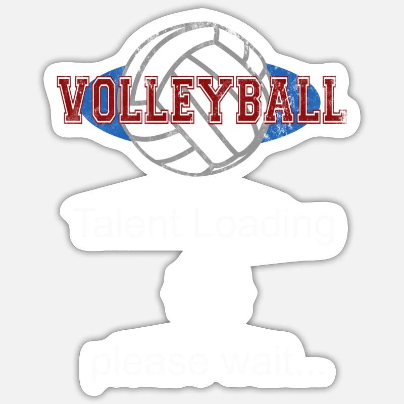 Volleyball talent is loading gift Sticker size S (10 x 10 cm)