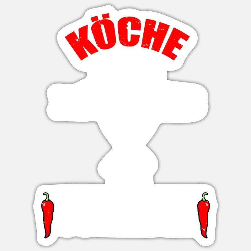 Koch Tshirt Evolution Geschenk Männer Prüfung Sticker Größe S (10 x 10 cm)