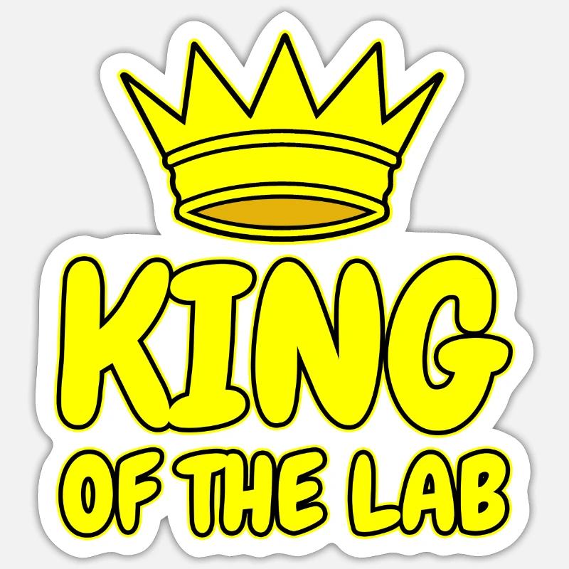 Labor Laborant Geschenk - Sticker Größe S (10 x 10 cm) - Mattweiß