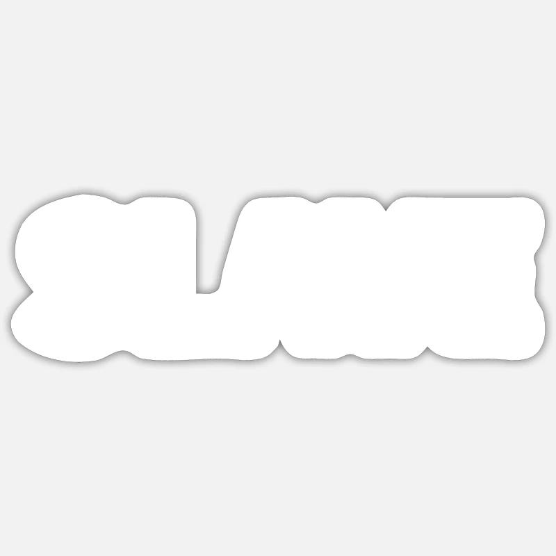 SM esclave esclave - Sticker taille S (10 x 10 cm) - blanc mat