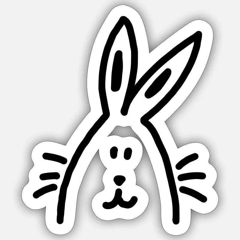 iYpsilon Ostern - Sticker Größe S (10 x 10 cm) - Mattweiß