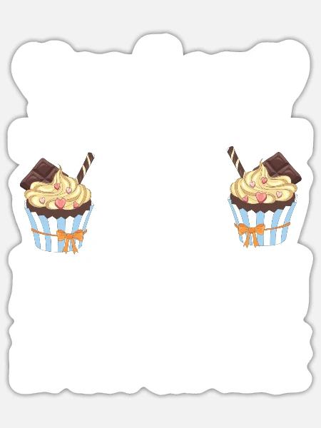 Glück kann man nicht kaufen aber man kann backen - Sticker Größe S (10 x 10 cm) - Mattweiß