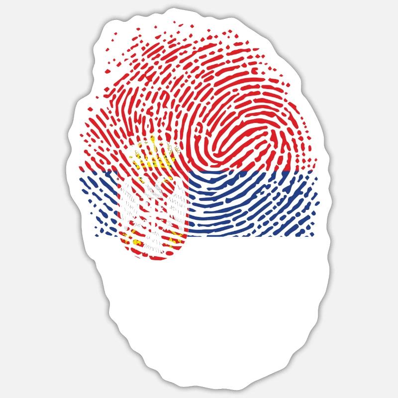 Serbie Sticker taille S (10 x 10 cm)