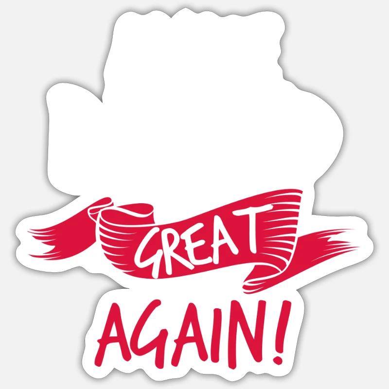 Make Poland Great Again colored Sticker size S (10 x 10 cm)