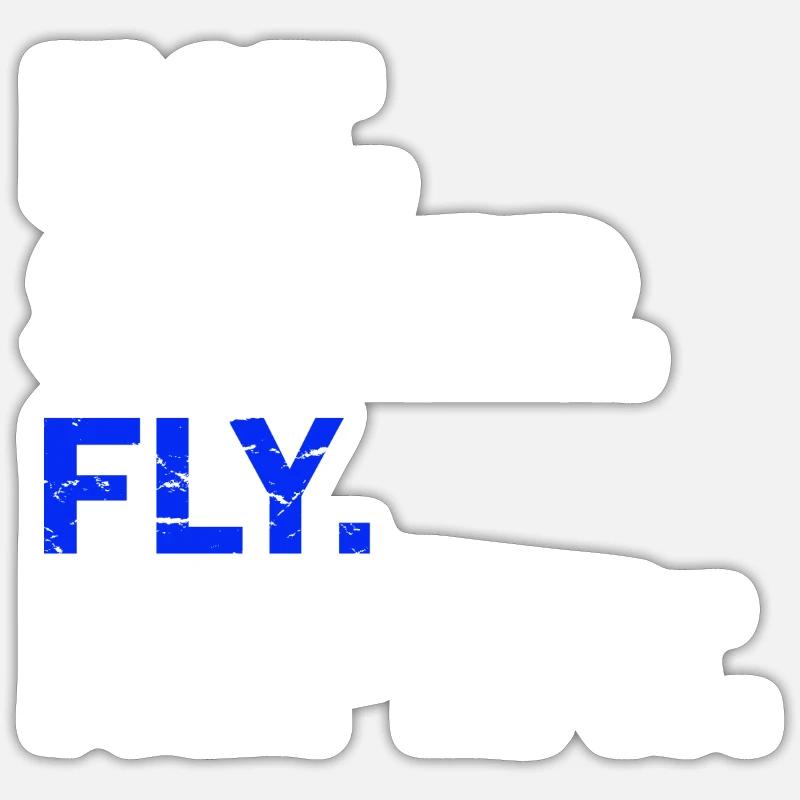 Eat Sleep Fly Repeat - Sticker size S (10 x 10 cm) - white matte