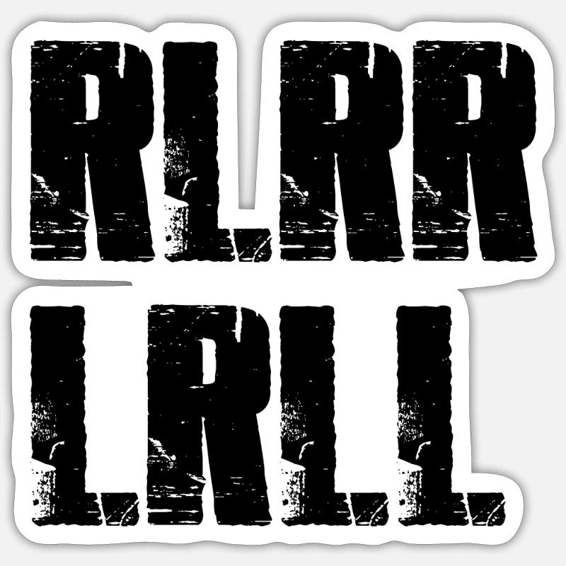 Paradiddle Schlagzeuger - Sticker Größe S (10 x 10 cm) - Mattweiß
