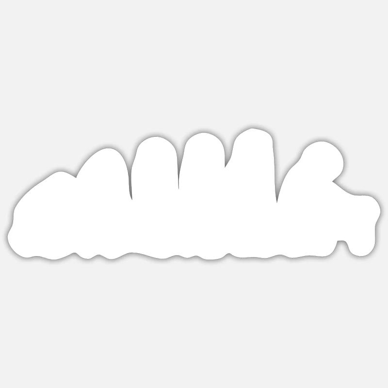 Menuisier - Bois - Menuisier - Cadeaux - Évolution - Sticker taille S (10 x 10 cm) - blanc mat