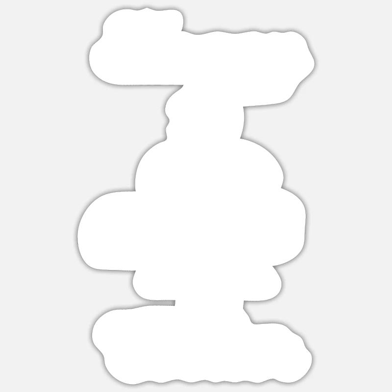 Koch - Kochen - Köchin - Geschenk - Küchenchef - Sticker Größe S (10 x 10 cm) - Mattweiß