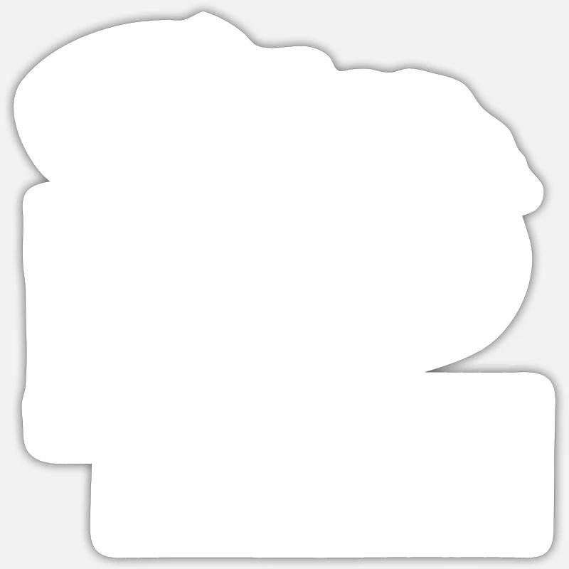 Junggesellenabschied Freiheit Handschellen Braut - Sticker Größe S (10 x 10 cm) - Mattweiß