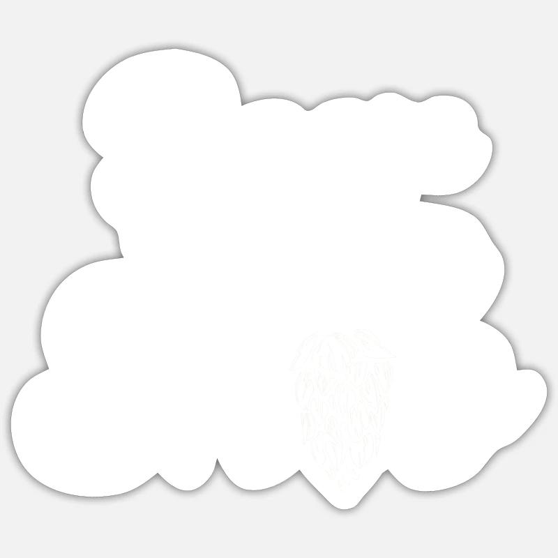 Hops - beer brewer - brewery - brewmaster Sticker size S (10 x 10 cm)