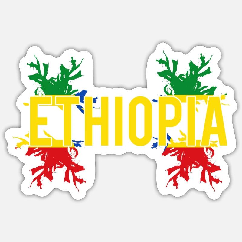 Mode du drapeau de - Sticker taille S (10 x 10 cm) - blanc mat