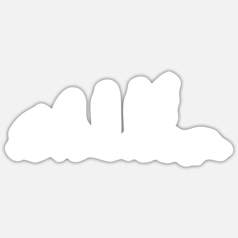 Puzzle (casse-tête) - Puzzles - Evolution - Sticker taille S (10 x 10 cm) - blanc mat